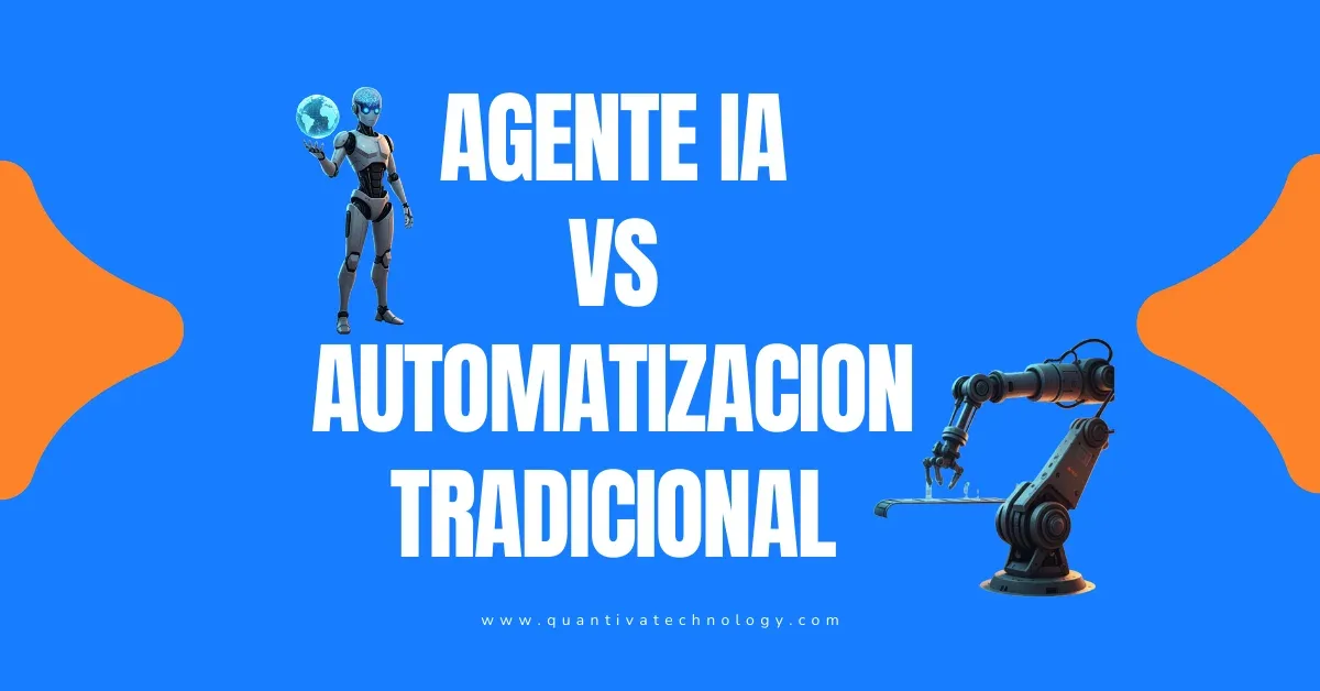 ¿Cómo difiere un agente de inteligencia artificial de la automatización tradicional?