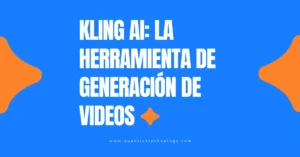 Gráfico de presentación de Kling AI, la herramienta de IA para la generación de videos a partir de texto.
