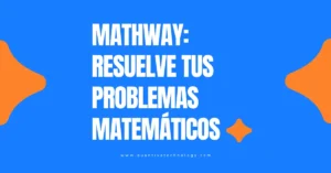 Gráfico promocional de Mathway, la aplicación para resolver problemas matemáticos.